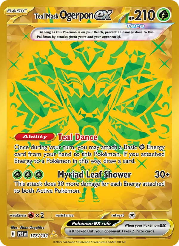 Teal Mask Ogerpon ex (Prismatic Evolutions #177/131)