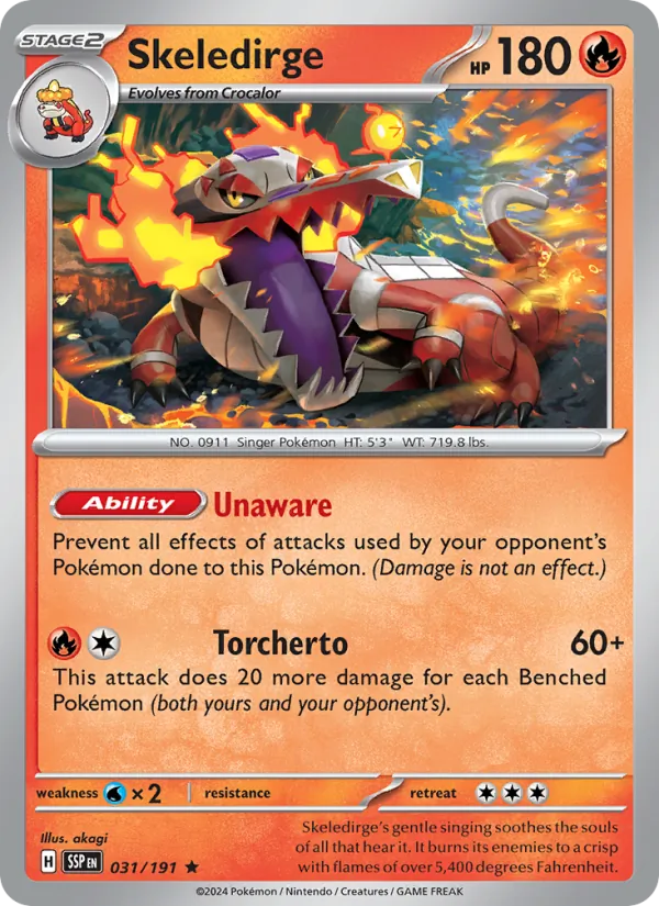 Skeledirge (Surging Sparks #031/191)