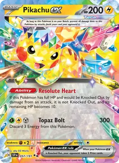Pikachu ex (Surging Sparks #057/191)