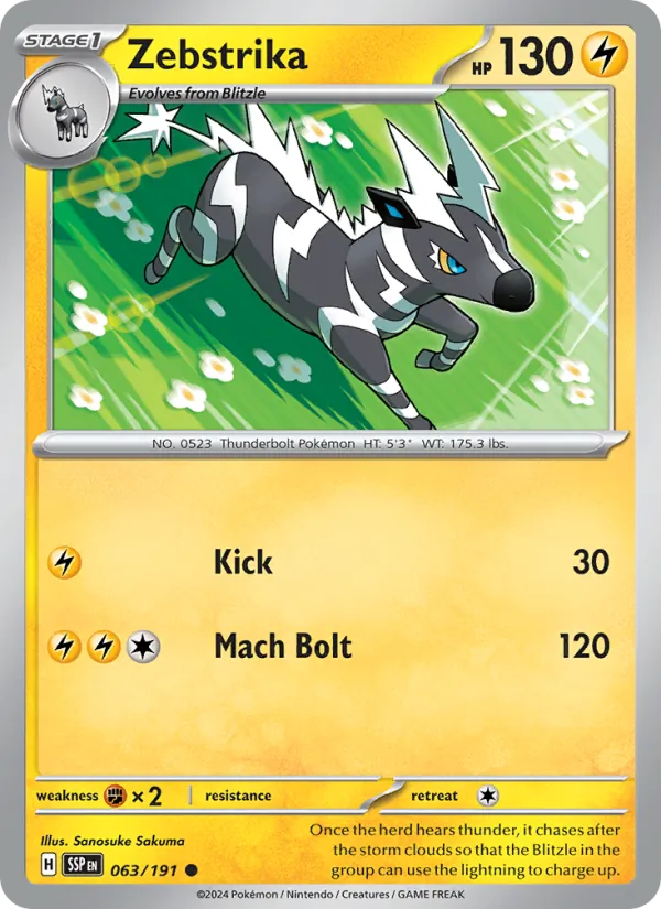 Zebstrika (Surging Sparks #063/191)