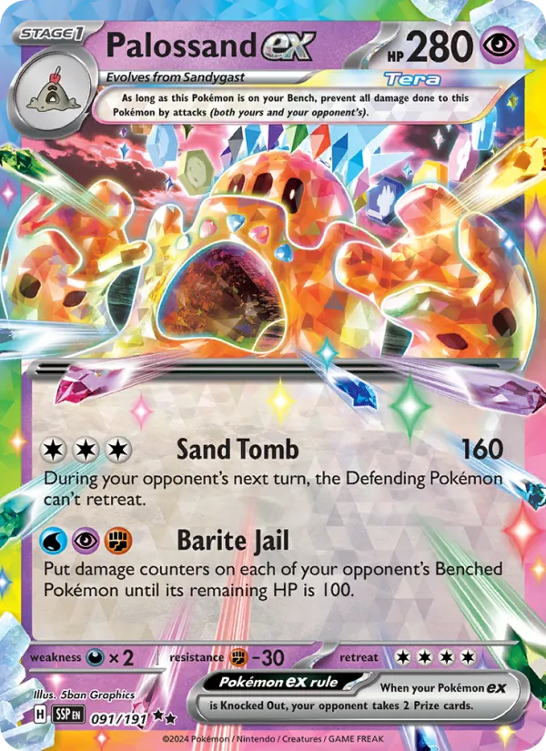 Palossand ex (Surging Sparks #091/191)