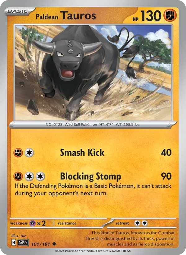 Paldean Tauros (Surging Sparks #101/191)