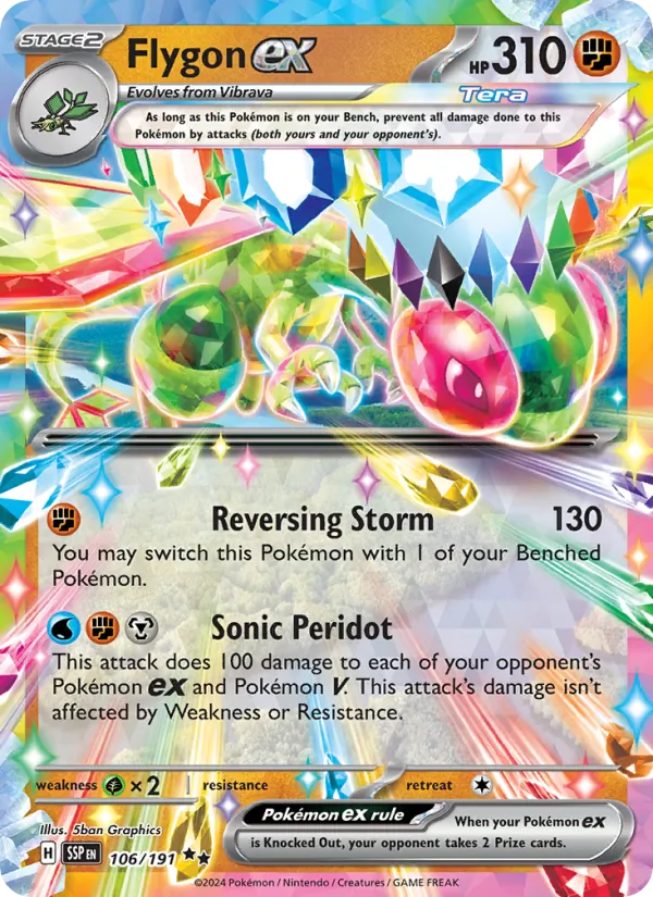 Flygon ex (Surging Sparks #106/191)