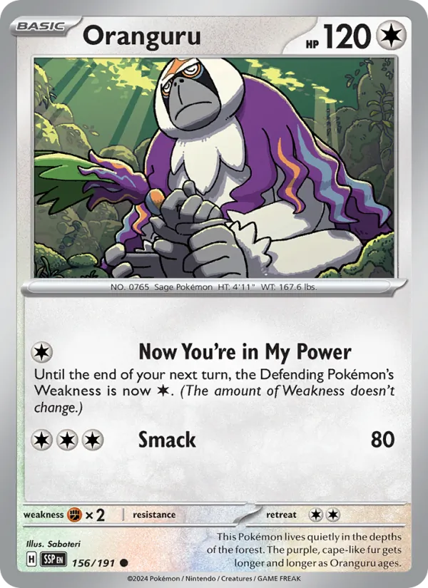 Oranguru (Surging Sparks #156/191)