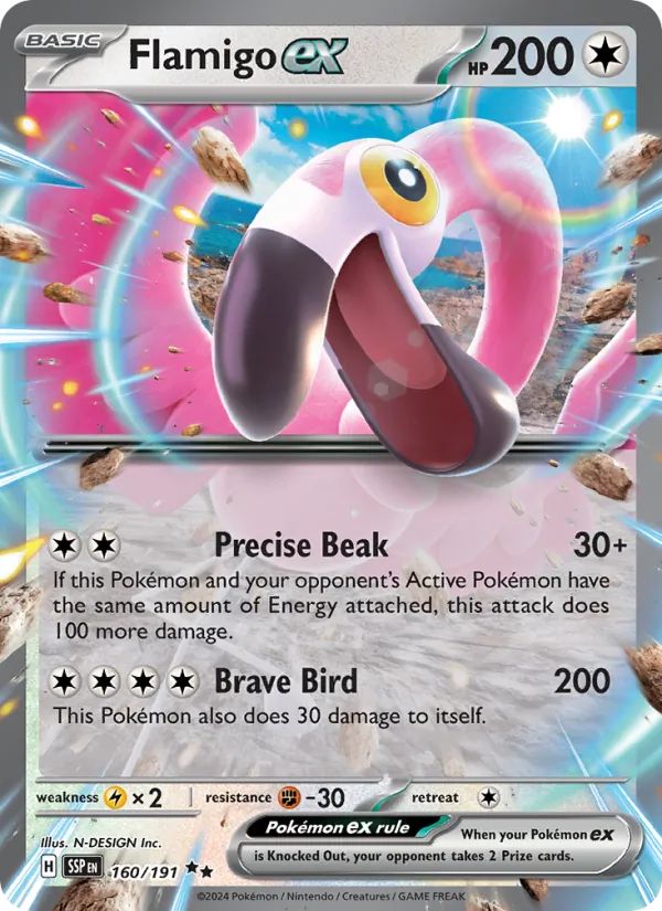 Flamigo ex (Surging Sparks #160/191)