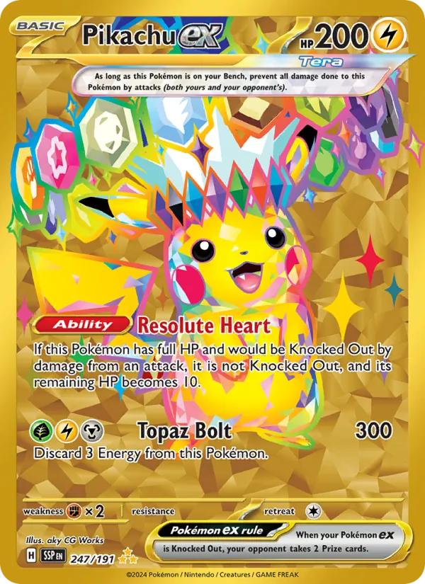 Pikachu ex (Surging Sparks #247/191)