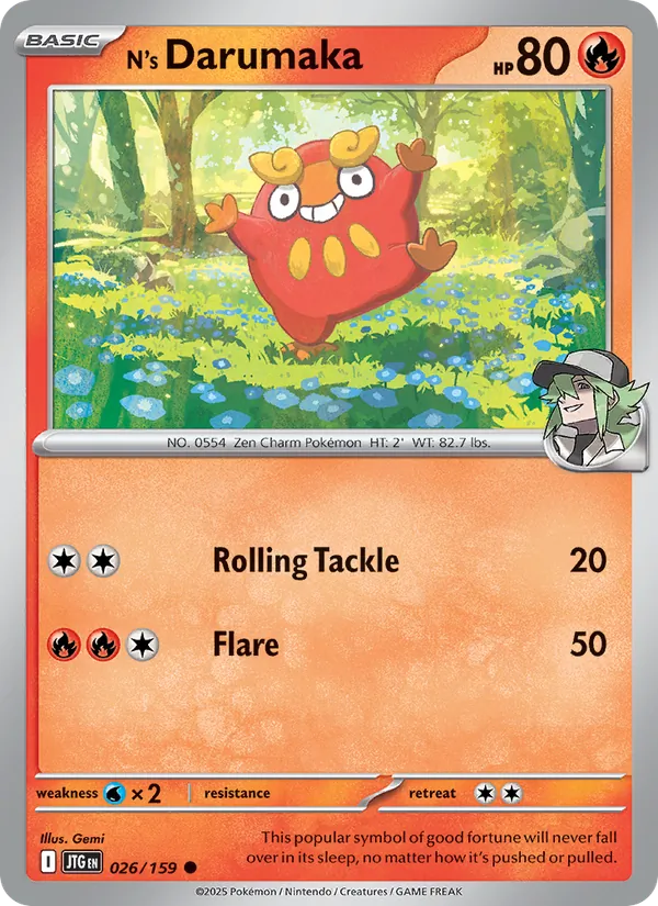 N's Darumaka (Journey Together #026/159)