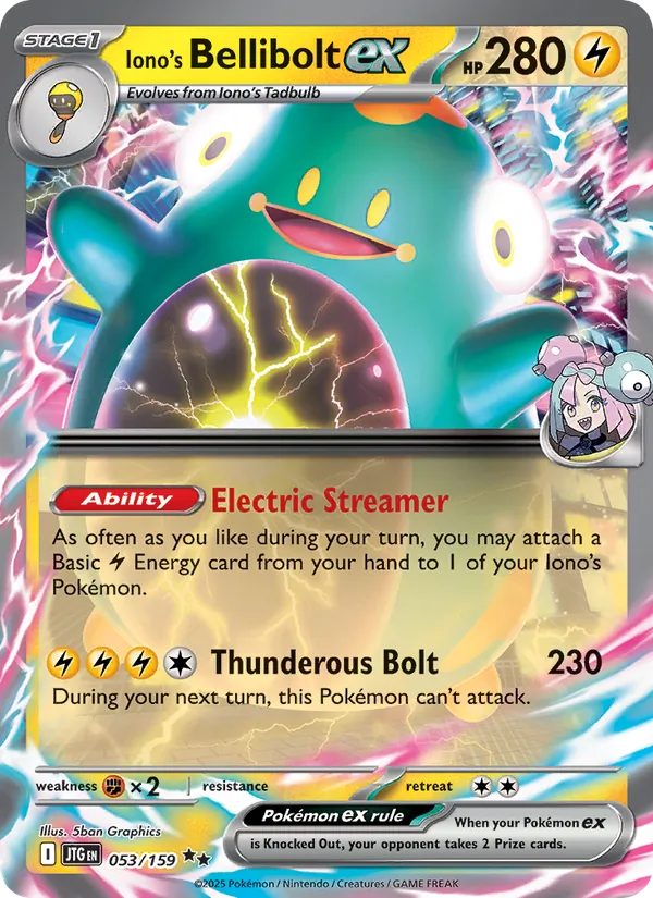Iono's Bellibolt ex (Journey Together #053/159)