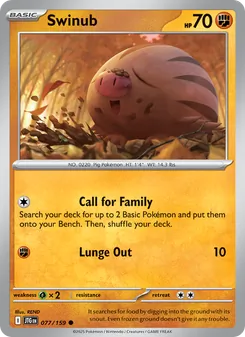 Swinub (Journey Together #077/159)