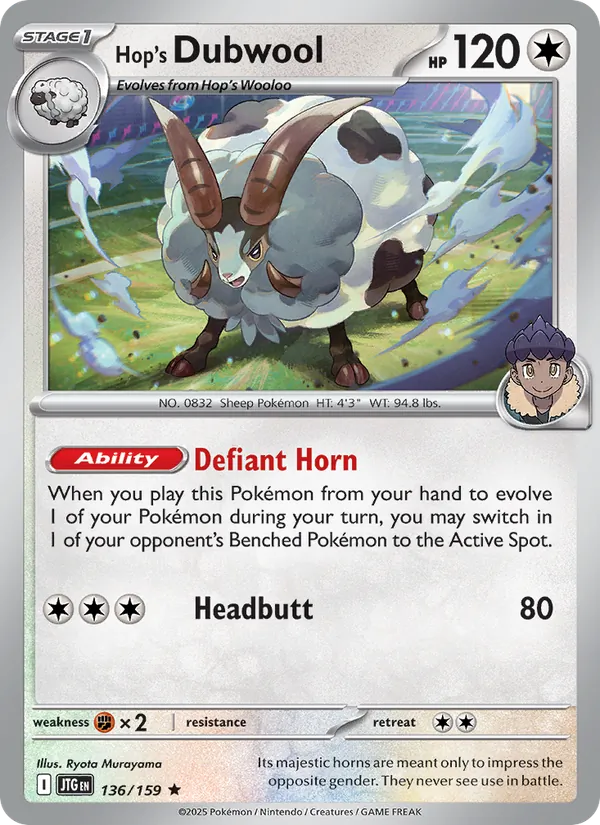 Hop's Dubwool (Journey Together #136/159)