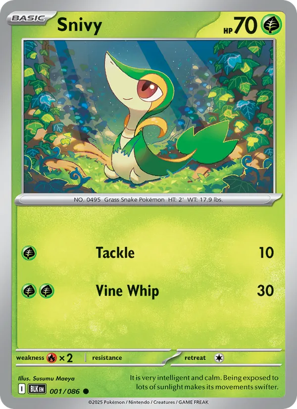 Snivy (Black Bolt #001/86)