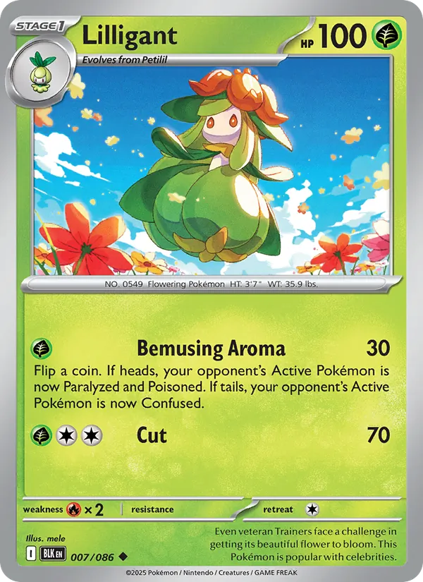 Lilligant (Black Bolt #007/86)