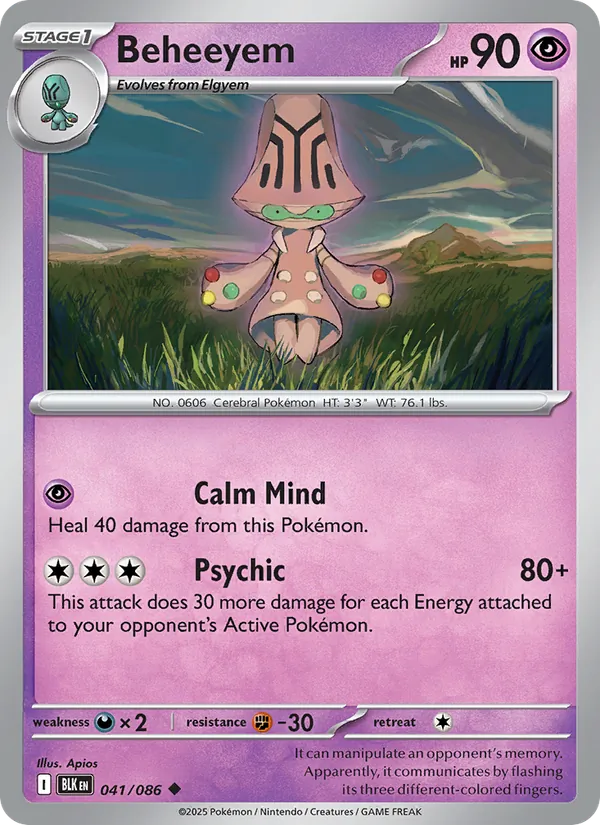 Beheeyem (Black Bolt #041/86)