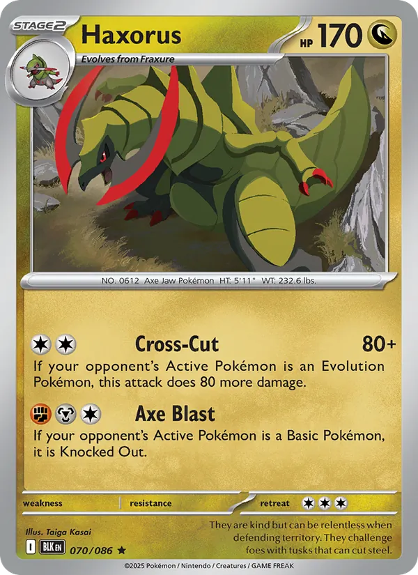 Haxorus (Black Bolt #070/86)