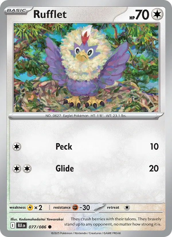Rufflet (Black Bolt #077/86)