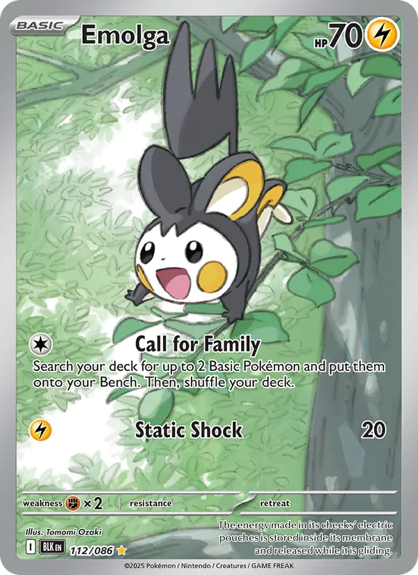 Emolga (Black Bolt #112/86)