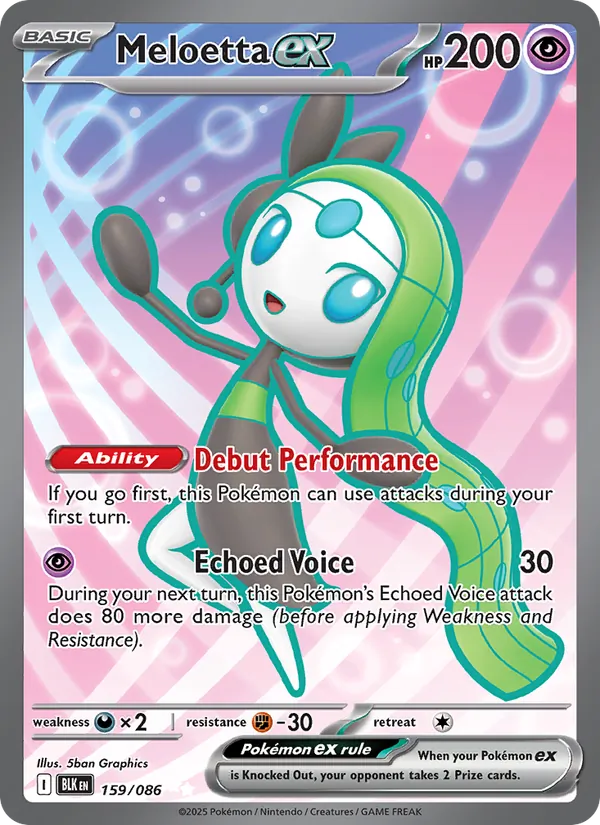 Meloetta ex (Black Bolt #159/86)