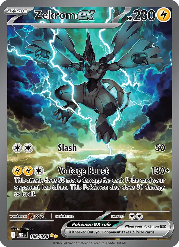 Zekrom ex (Black Bolt #166/86)