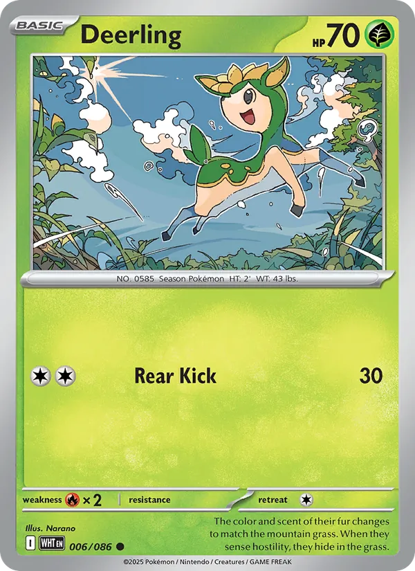 Deerling (White Flare #006/86)