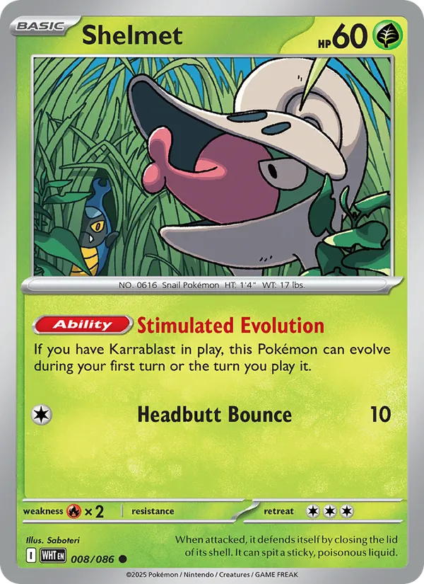 Shelmet (White Flare #008/86)
