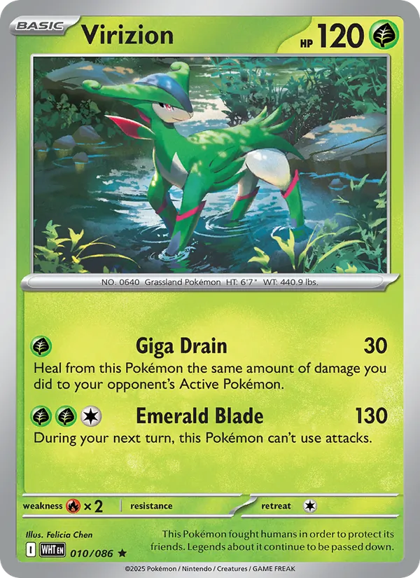 Virizion (White Flare #010/86)