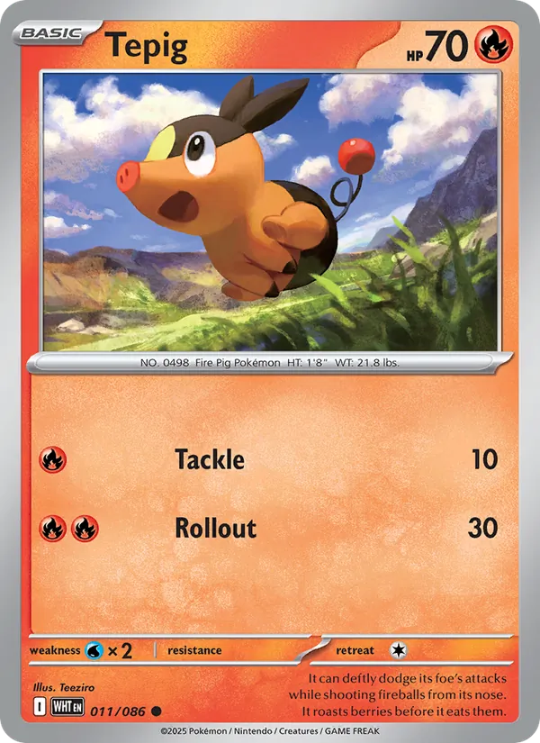 Tepig (White Flare #011/86)