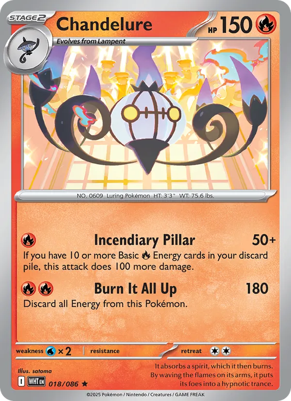 Chandelure (White Flare #018/86)