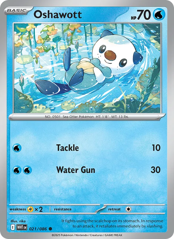 Oshawott (White Flare #021/86)