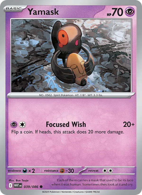 Yamask (White Flare #039/86)