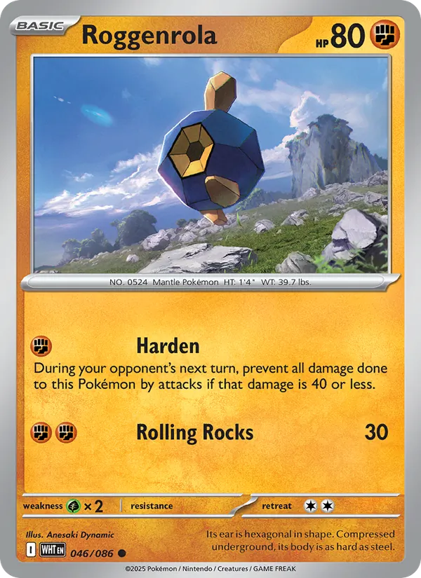 Roggenrola (White Flare #046/86)