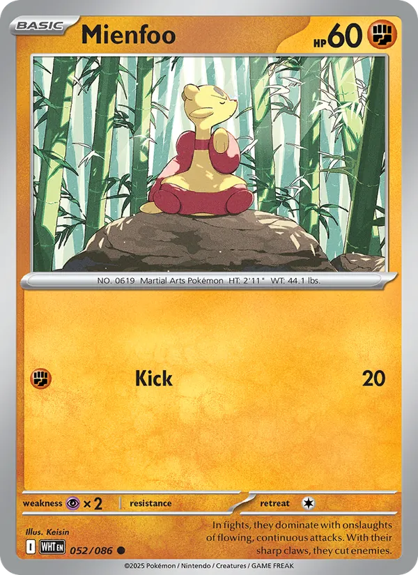 Mienfoo (White Flare #052/86)