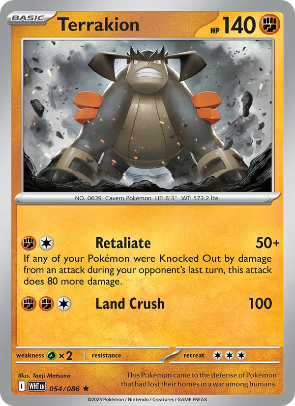 Terrakion (White Flare #054/86)