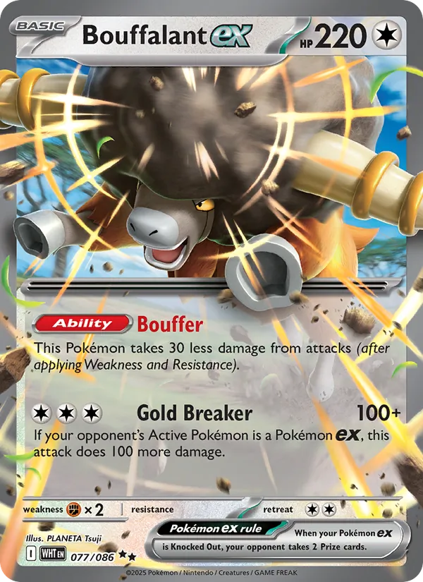 Bouffalant ex (White Flare #077/86)