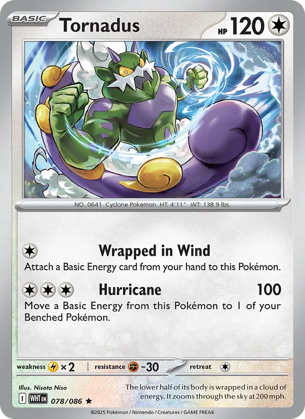 Tornadus (White Flare #078/86)