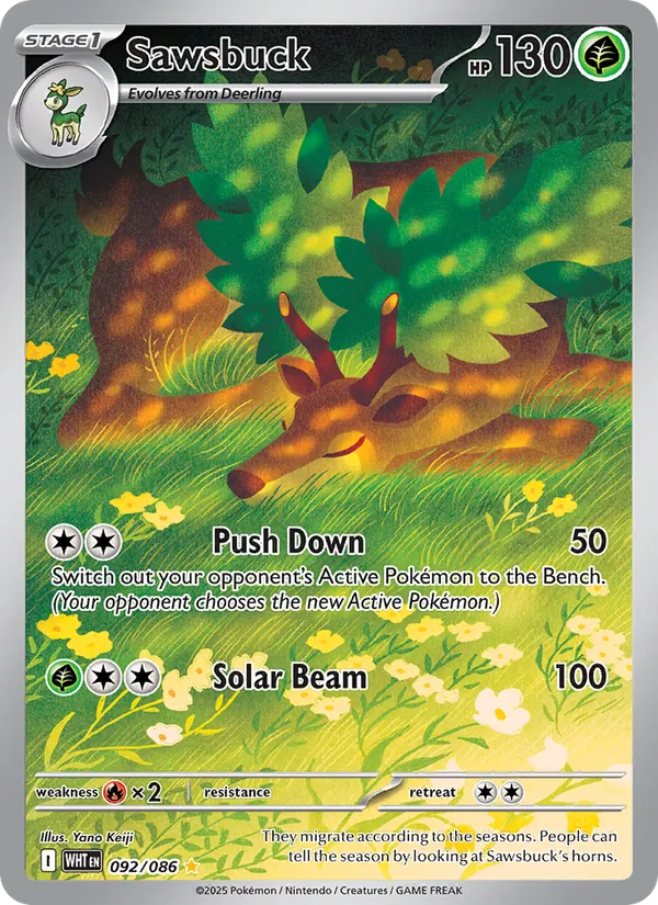 Sawsbuck (White Flare #092/86)