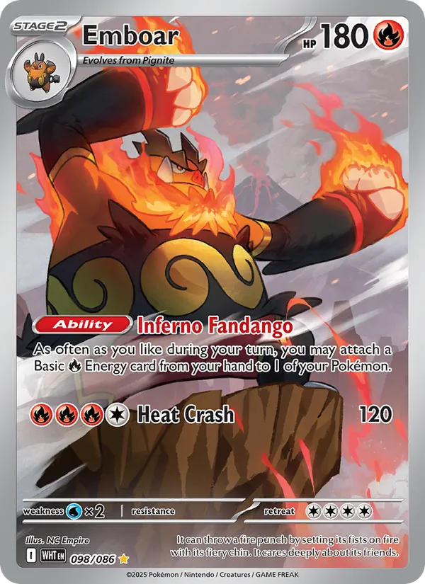 Emboar (White Flare #098/86)