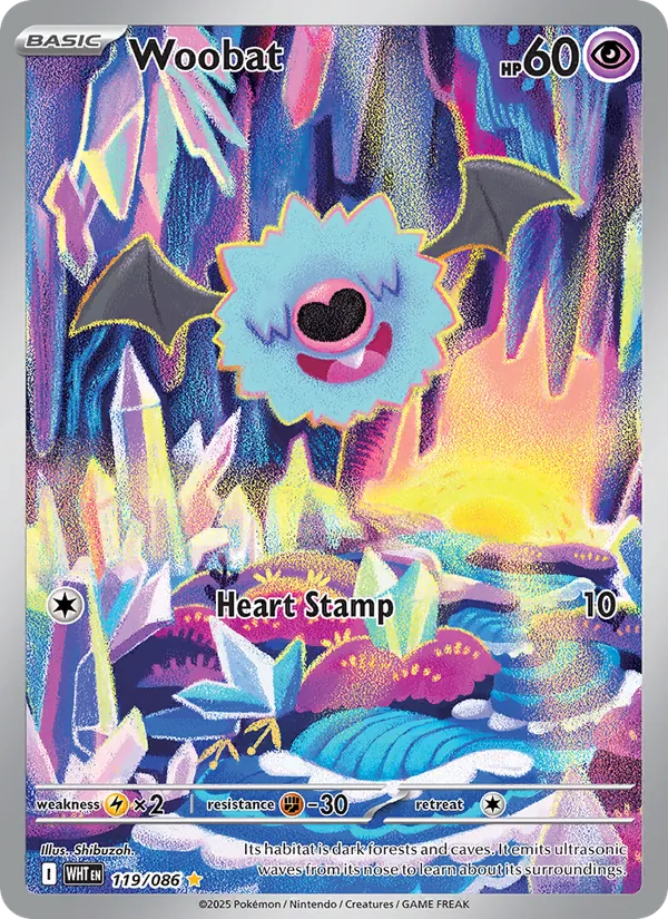 Woobat (White Flare #119/86)
