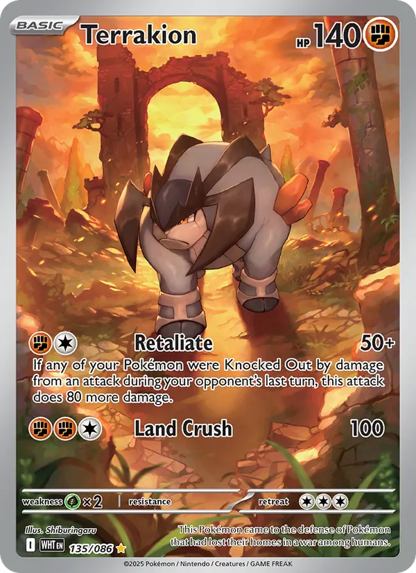 Terrakion (White Flare #135/86)