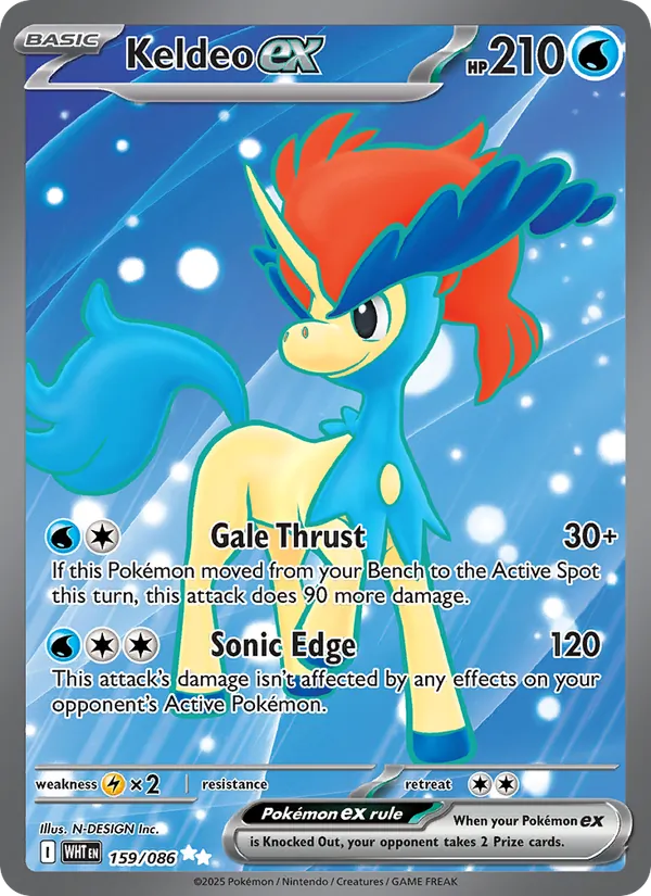 Keldeo ex (White Flare #159/86)