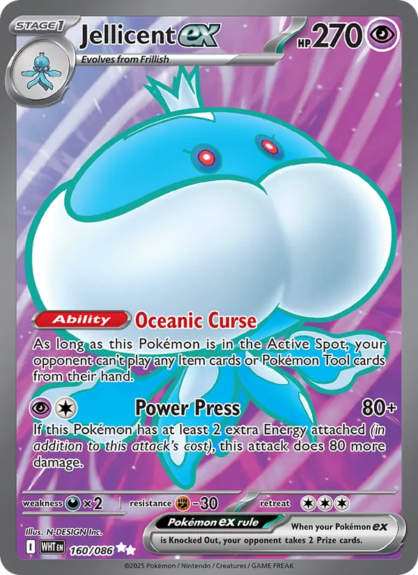 Jellicent ex (White Flare #160/86)