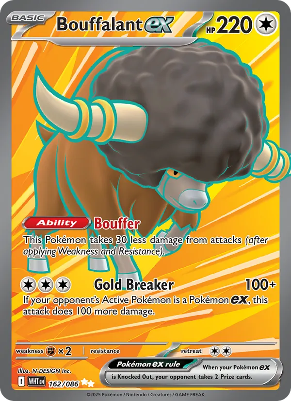 Bouffalant ex (White Flare #162/86)