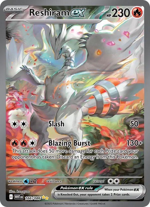 Reshiram ex (White Flare #166/86)