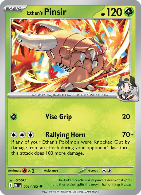 Ethan's Pinsir (Destined Rivals #001/182)