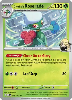 Cynthia's Roserade (Destined Rivals #008/182)