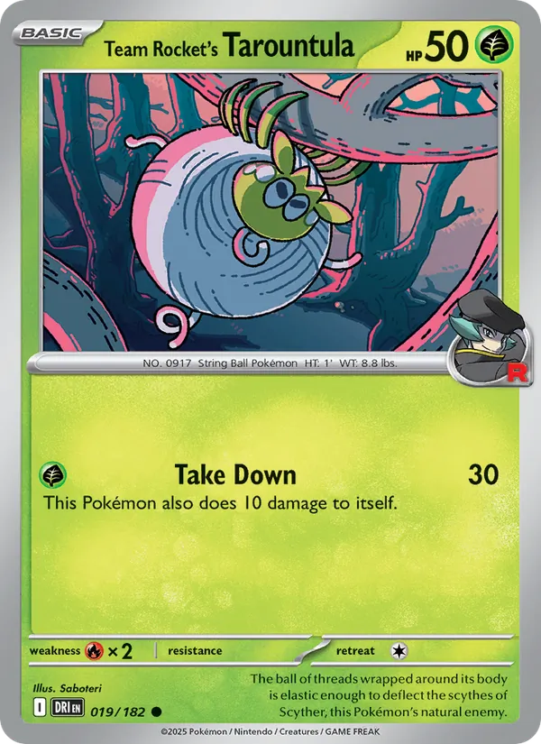 Team Rocket's Tarountula (Destined Rivals #019/182)