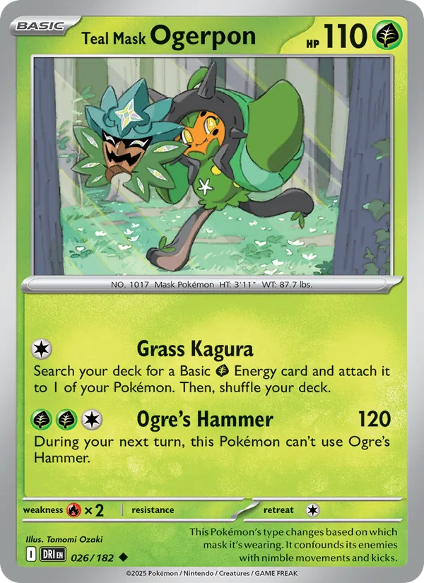 Teal Mask Ogerpon (Destined Rivals #026/182)