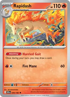 Rapidash (Destined Rivals #030/182)