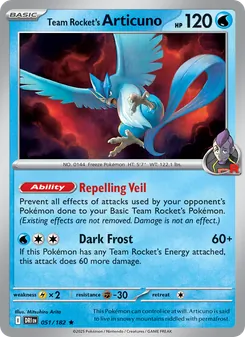 Team Rocket's Articuno (Destined Rivals #051/182)