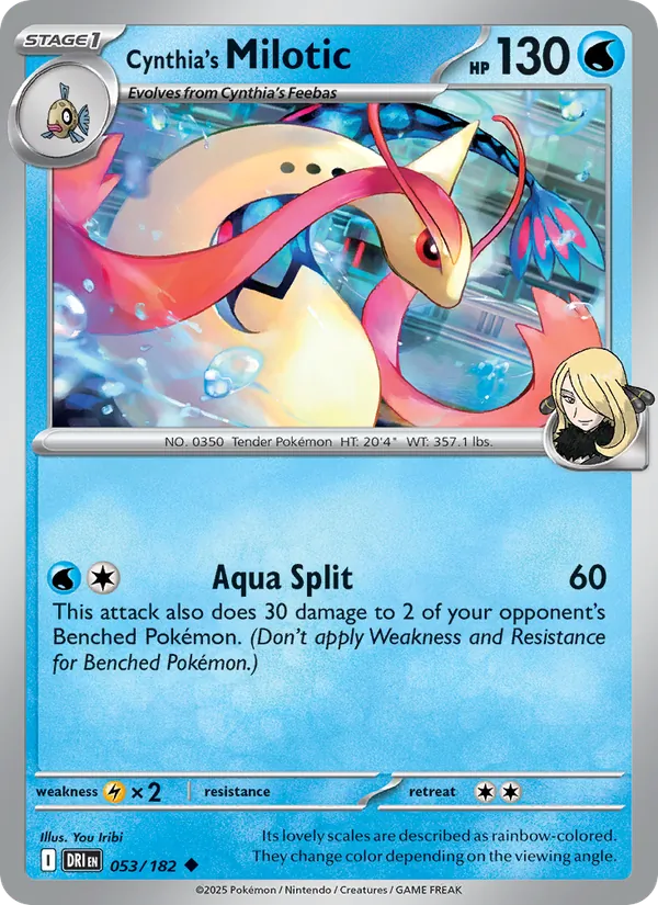 Cynthia's Milotic (Destined Rivals #053/182)
