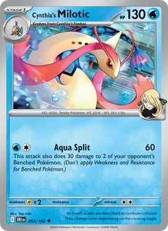 Cynthia's Milotic (Destined Rivals #053/182)